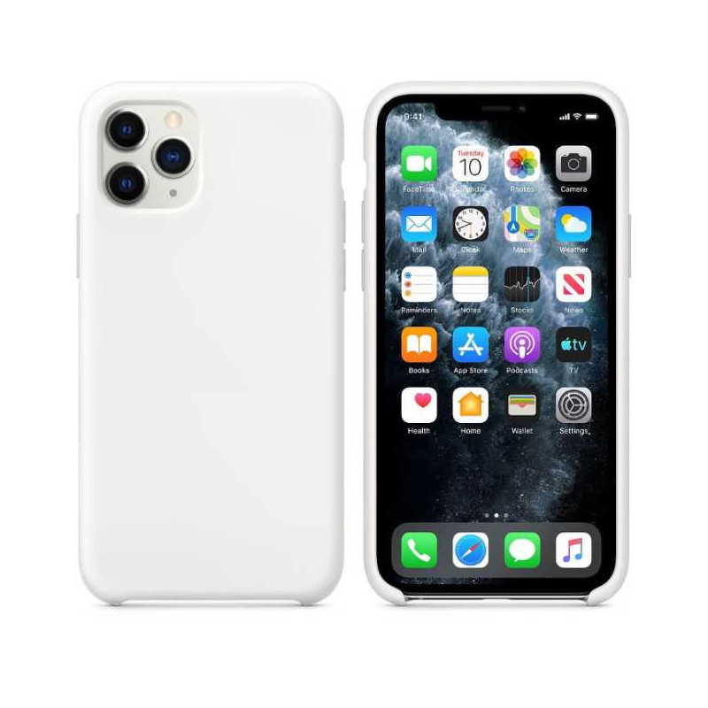 „Riff“ plonas ir minkštas „iPhone 11 Pro“ dėklas, baltas