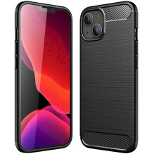 Fusion Accessories „Tust“ silikoninis dangtelis Case iPhone 13“ Pro „Juodas“
