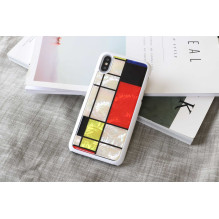 iKins "SmartPhone case iPhone XS / S" Mondrian white iKins "SmartPhone case iPhone XS / S" Mondrian white