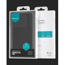 Nillkin „CamShield PRO“ kietas dėklas, skirtas „Galaxy A55 5G“, juodas Nillkin „CamShield PRO“ kietas dėklas, skirtas „Galaxy A55 5G“, juodas