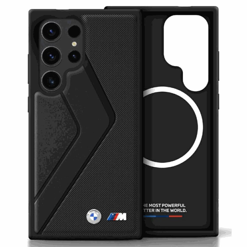 BMW Odinis didelių juostų „MagSafe“ Case, skirtas „Galaxy“ S25 itin juodas