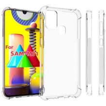 Fusion Accessories „Atsparus smūgiams 0,5 mm silikoninis dėklas, skirtas „Galaxy M31S““ permatomas
