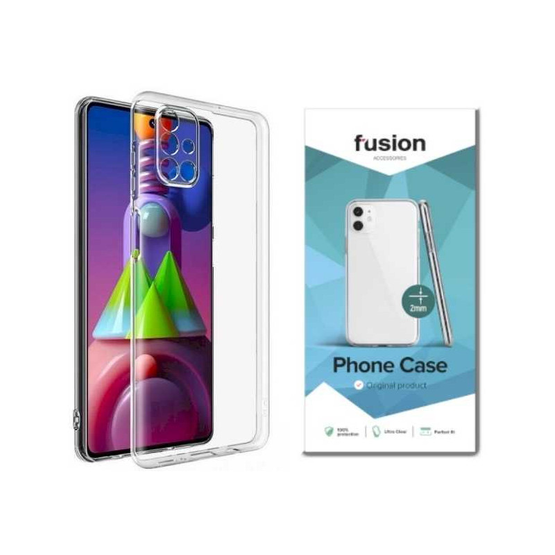 Fusion Accessories „Ultra Clear Series 2 mm“ dėklas, skirtas „Galaxy M31S“ telefonui, permatomas (ES lizdinė pakuotė)