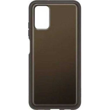 Samsung " EF-QA038TBE Minkštas skaidrus dėklas „Galaxy A03s " Juodas