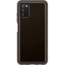 Samsung " EF-QA038TBE Minkštas skaidrus dėklas „Galaxy A03s " Juodas