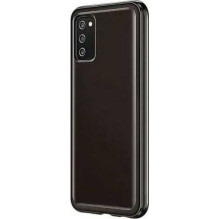 Samsung " EF-QA038TBE Minkštas skaidrus dėklas „Galaxy A03s " Juodas