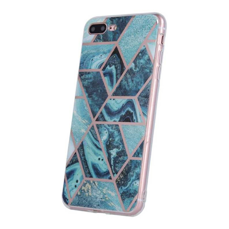 Fusion Accessories „Geometrinis marmurinis dėklas iPhone 11 Pro“ Blue