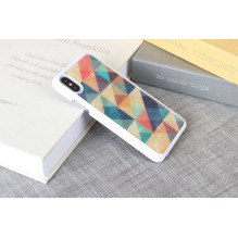 iKins „Išmaniojo telefono dėklas iPhone XS / S“ – baltas mozaika