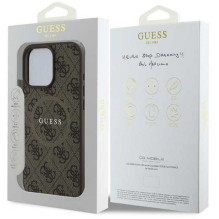 Guess "4G Ring Classic Logo MagSafe Case iPhone 16 Pro" Brown Guess "4G Ring Classic Logo MagSafe Case iPhone 16 Pro" Brown