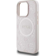Guess "Saffiano Peony Classic Logo MagSafe Case iPhone 16 Pro" Pink Guess "Saffiano Peony Classic Logo MagSafe Case iPhone 16 Pro" Pink