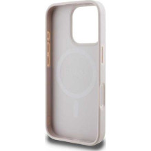 Guess "Saffiano Peony Classic Logo MagSafe Case iPhone 16 Pro" Pink Guess "Saffiano Peony Classic Logo MagSafe Case iPhone 16 Pro" Pink