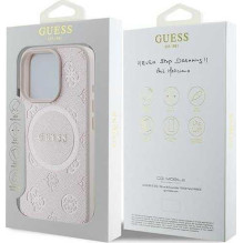 Guess "Saffiano Peony Classic Logo MagSafe Case iPhone 16 Pro" Pink Guess "Saffiano Peony Classic Logo MagSafe Case iPhone 16 Pro" Pink