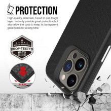 Vmax „Trikampis Case iPhone 16 Plus“ juodas Vmax „Trikampis Case iPhone 16 Plus“ juodas