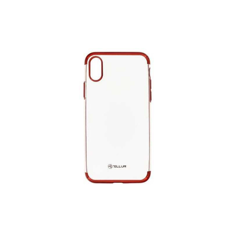 Tellur "Galvanizuota silikoninė nugarėlė Case iPhone X / XS" Red