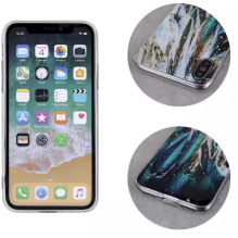 „Fusion Accessories“ auksinis silikoninis dėklas „Samsung Galaxy A14 5G“ su plunksnomis