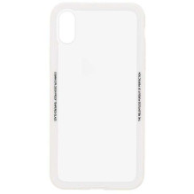 Tellur „Stiklinis paprastas nugarėlės dangtelis Case iPhone X / XS“ baltas