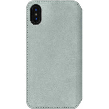 Krusell „Broby 4 kortelių knyga Case iPhone XS Max“ šviesiai pilka