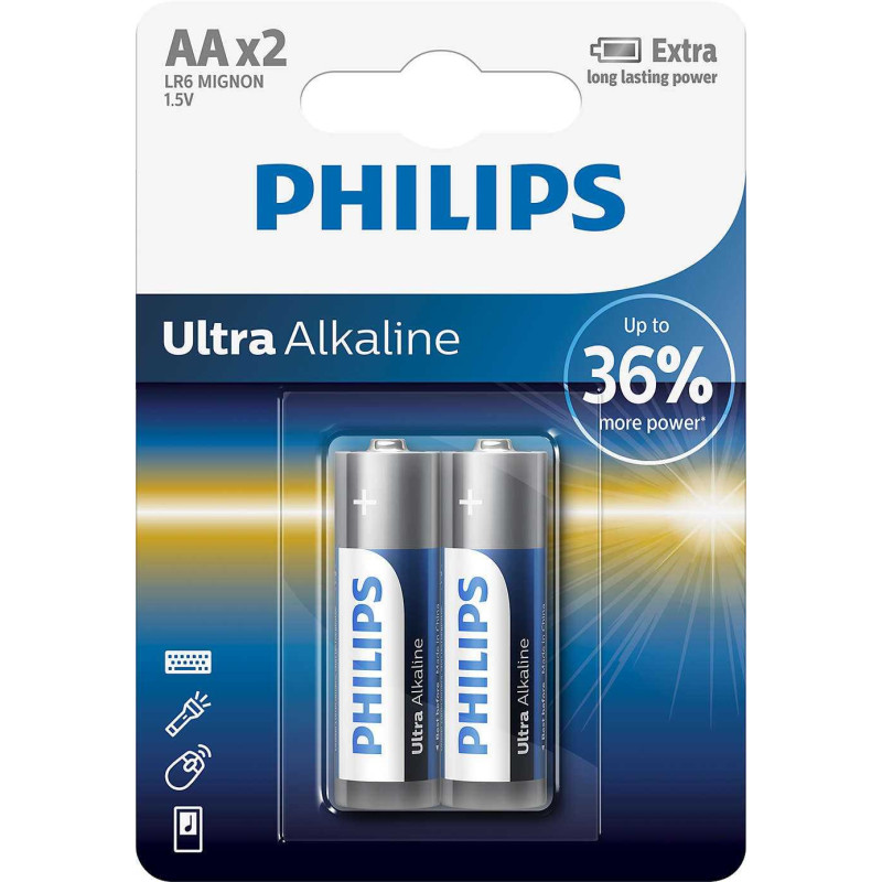 Philips LR6E2B / 10 Ultra Alkaline AA / 2 pcs