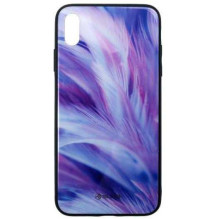 Tellur "Glass Print Back Case iPhone XS MAX" Feather Tellur "Glass Print Back Case iPhone XS MAX" Feather