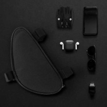 Wozy 11BK Dvigubo tvirtinimo vandeniui atsparus Bicycle Priekinis rėmo krepšys 1.5L Wozy 11BK Dvigubo tvirtinimo vandeniui atsparus Bicycle Priekinis rėmo krepšys 1.5L