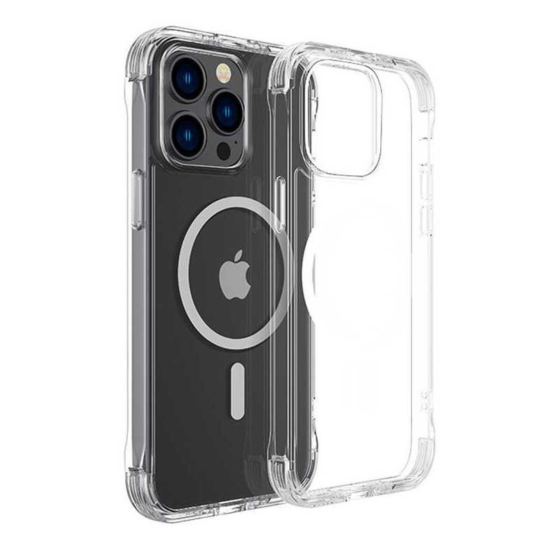 Joyroom „JR-14H5“ magnetinis apsauginis dėklas „iPhone 14“ permatomas