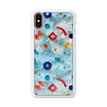 iKins „Išmaniojo telefono dėklas iPhone XS / S“, baltas, su spyruoklėmis iKins „Išmaniojo telefono dėklas iPhone XS / S“, baltas, su spyruoklėmis