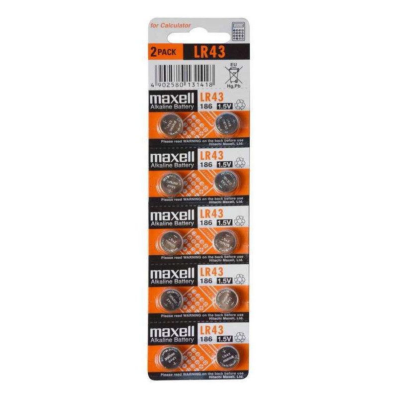 MAXELL LR43 10 pcs.