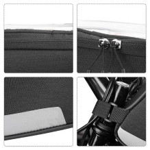 Wozy 6BK Waterproof Bicycle Front Frame with Phone holder 6.5'''' 1L