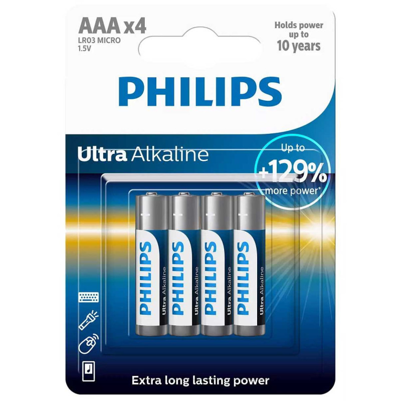 Philips LR03E4B / 10 Ultra Alkaline 4 pcs