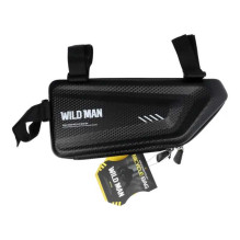 Wildman E4 Trikampis kieto apvalkalo vandeniui atsparus dviračio rėmo tvirtinimo krepšys 1.5L
