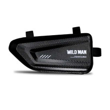 Wildman E4 Trikampis kieto apvalkalo vandeniui atsparus dviračio rėmo tvirtinimo krepšys 1.5L