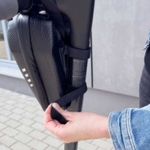 Wozy B4BK Hard Waterproof Bicycle &amp; Scooter handlebar Bag with zipper 3L