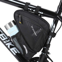 Wozy 23BK Dvigubo tvirtinimo vandeniui atsparus Bicycle Priekinio rėmo krepšys 1.5L