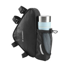 Wozy 23BK Dvigubo tvirtinimo vandeniui atsparus Bicycle Priekinio rėmo krepšys 1.5L