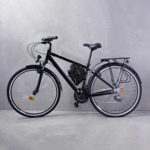 Wozy 23BK Double Fix Waterproof Bicycle Front Frame bag 1.5L