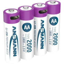 Ansmann AA 1,5 V / 2000 mAh 4 vnt (1312-0036) Ansmann AA 1,5 V / 2000 mAh 4 vnt (1312-0036)