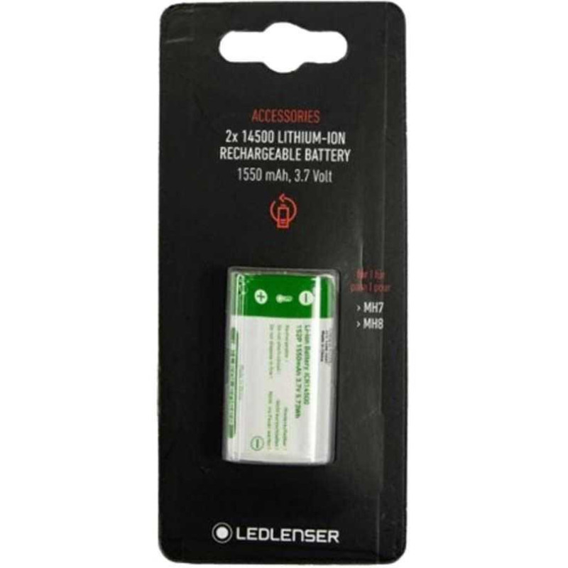 Ledlenser 14500 x 2 Li-ion Rechargeable Battery Pack 1550mAh