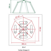 COLEMAN „Coleman Octagon 8“ žygio palapinė, mėlyna COLEMAN „Coleman Octagon 8“ žygio palapinė, mėlyna