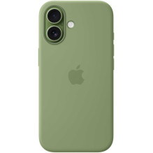 „Apple“ silikoninis dėklas su „MagSafe“ danga „iPhone 17“ šviesiai samanų spalvos „Apple“ silikoninis dėklas su „MagSafe“ danga „iPhone 17“ šviesiai samanų spalvos