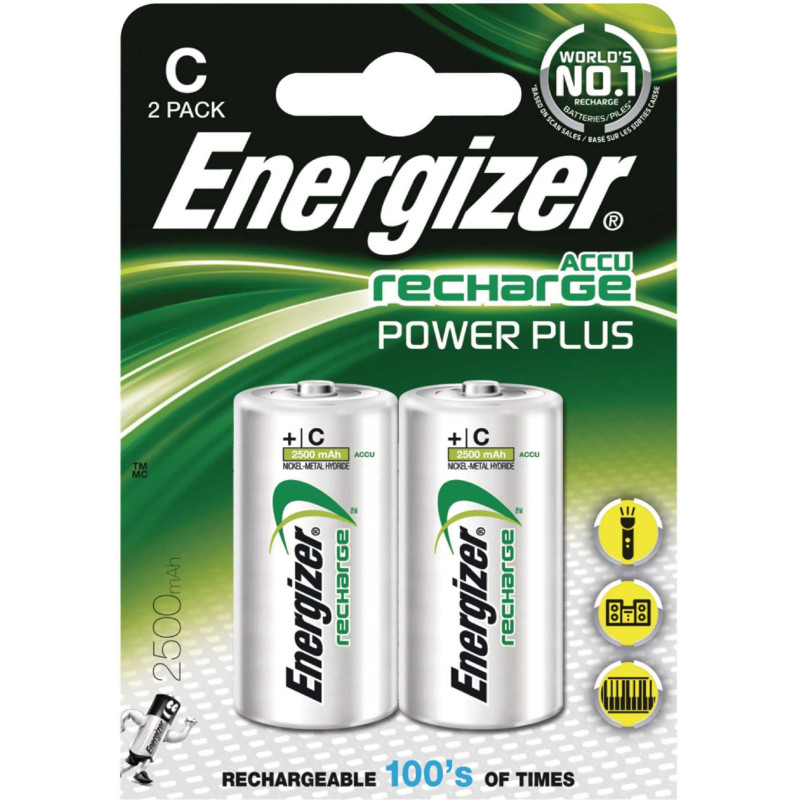 Energizer Recharge Power Plus C Blister 2pcs