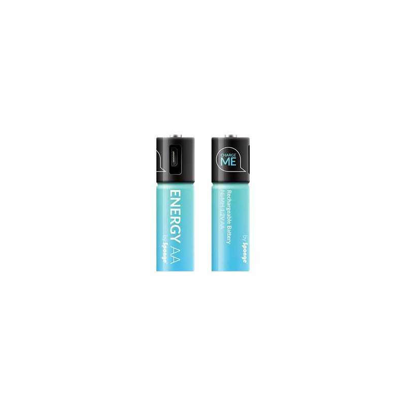 Sponge Energy AAA Micro USB rechargeable batteries 450mAh