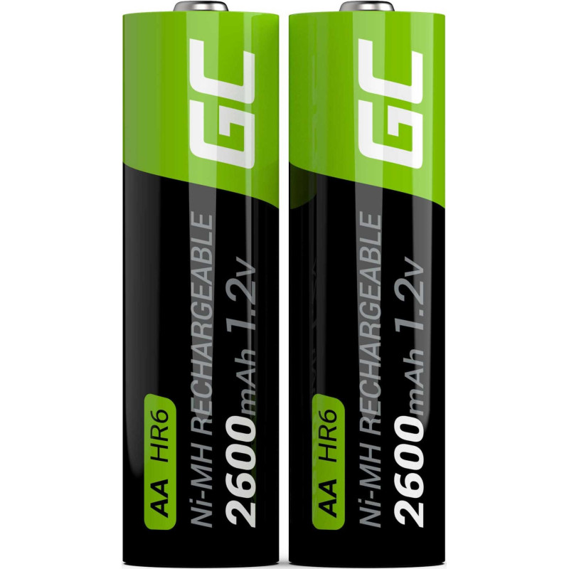 Green Cell Rechargeable battery AA / R6 2600mAh 2 pack