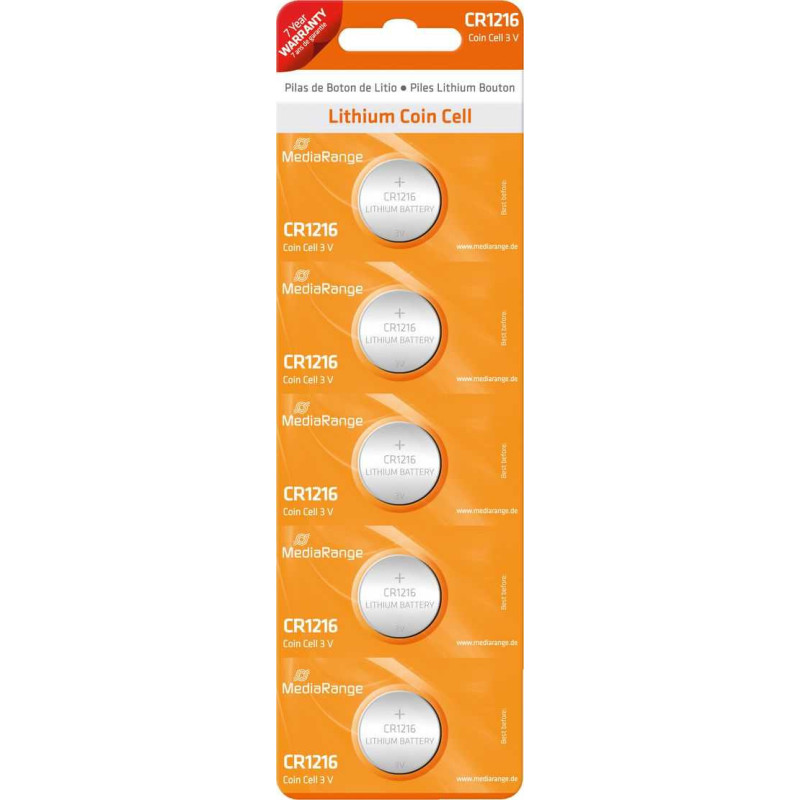 MediaRange MRBAT133 CR1216 5-pack