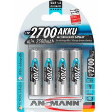 Ansmann 2700mA NiMh AA baterijos, 4 vnt.