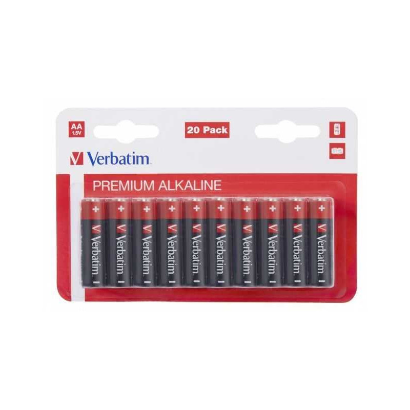Verbatim Premium Alkaline AA LR6 20pcs