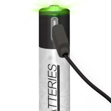 Liibattaries USB-C Rechargeable batteries Lithium-Ion AAA 500mAh 1.5V (4pcs)