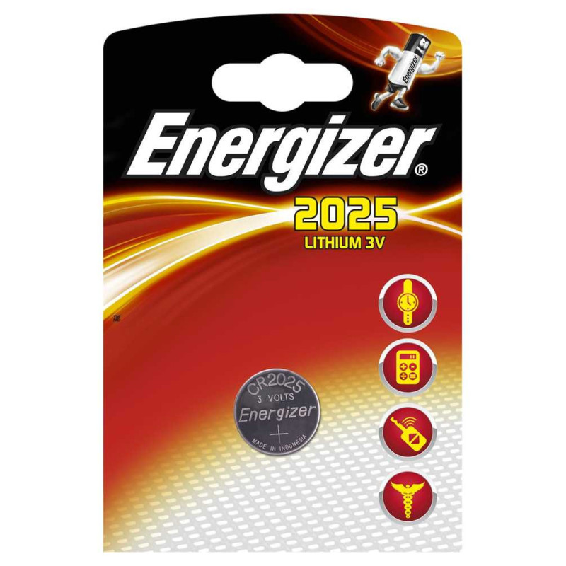 Energizer Lithium button celles 3V (CR2025), 1-pack