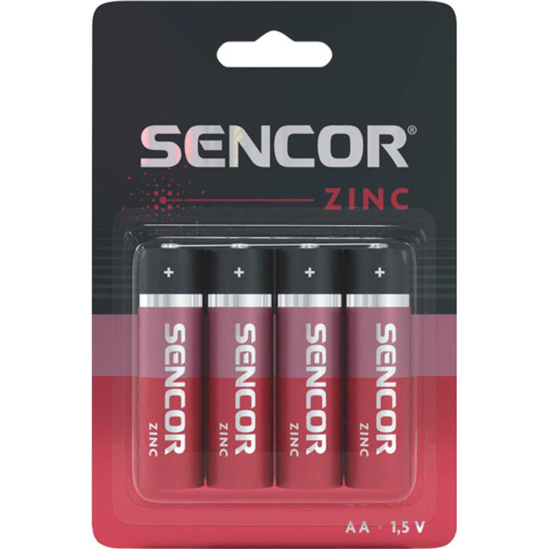Sencor Batteries zinc and carbon, AA (LR6), 1.5V