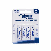 Akyga Alkaline battery AKY2068 AA LR6 1.5V, 3050mAh 4 Akyga Alkaline battery AKY2068 AA LR6 1.5V, 3050mAh 4
