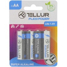 Tellur Flexi Power Super Alkaline AA LR6 1.5V 4pcs Tellur Flexi Power Super Alkaline AA LR6 1.5V 4pcs